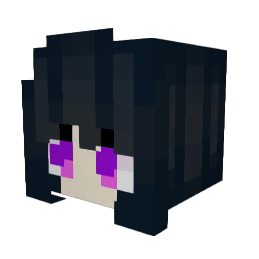 Wvnderland Minecraft avatar head, 3D render
