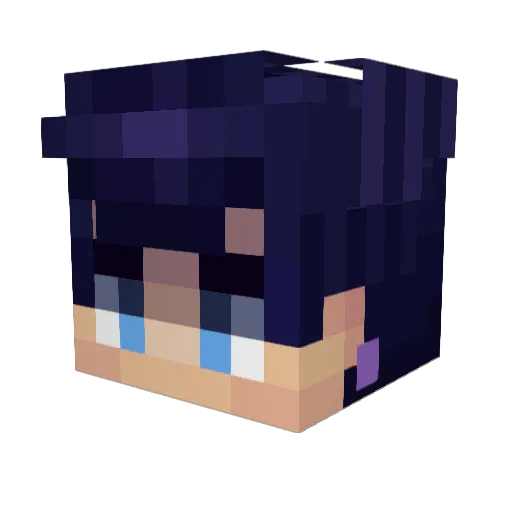 WwQwW171 Minecraft avatar head, 3D render