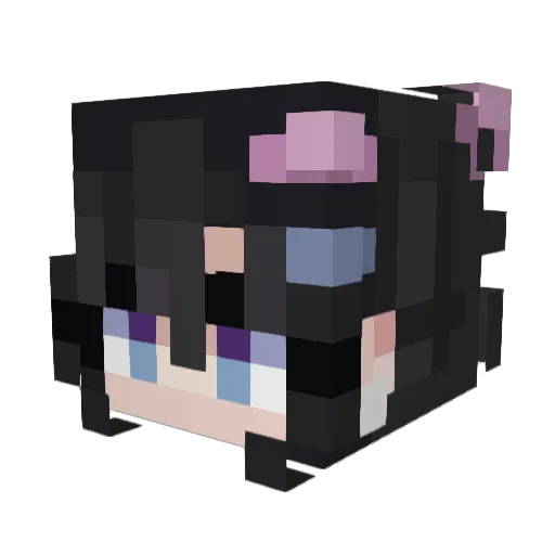 Wwxwm Minecraft avatar head, 3D render