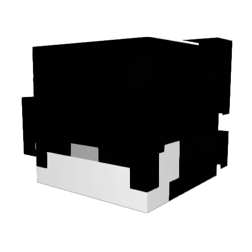 Wxaves Minecraft avatar head, 3D render