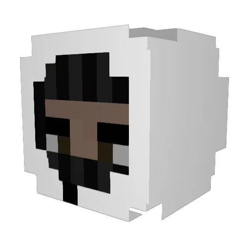 Wxhy Minecraft avatar head, 3D render