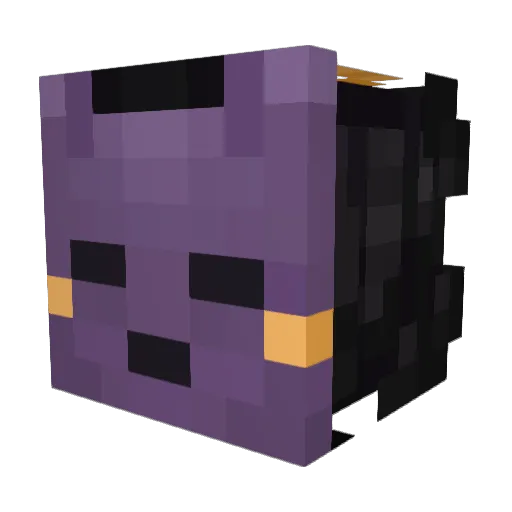 Wxve Minecraft avatar head, 3D render
