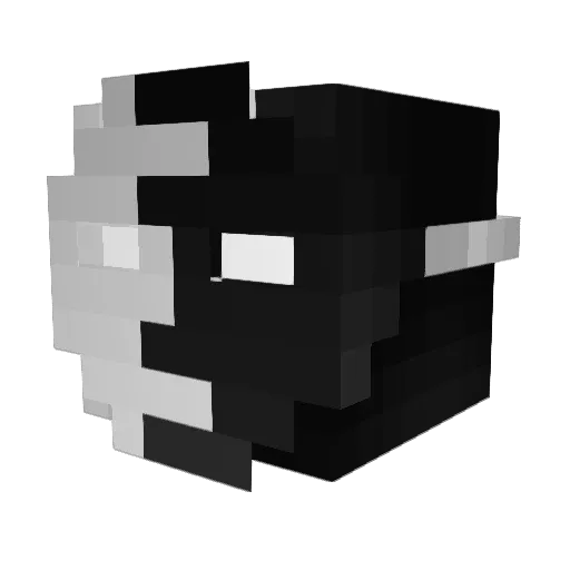 WyZzKo Minecraft avatar head, 3D render