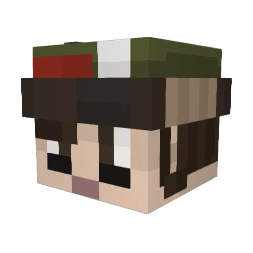 WyattFurious Minecraft avatar head, 3D render