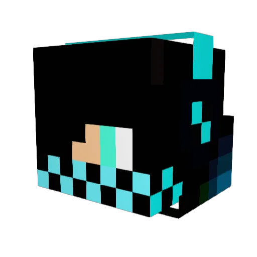 WyattM Minecraft avatar head, 3D render
