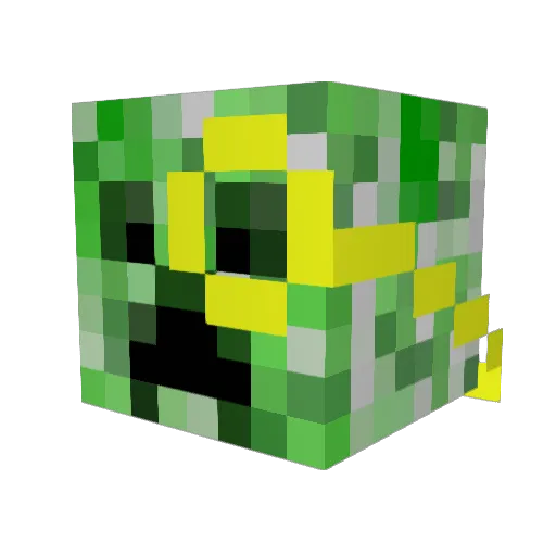 WyattPlayz Minecraft avatar head, 3D render
