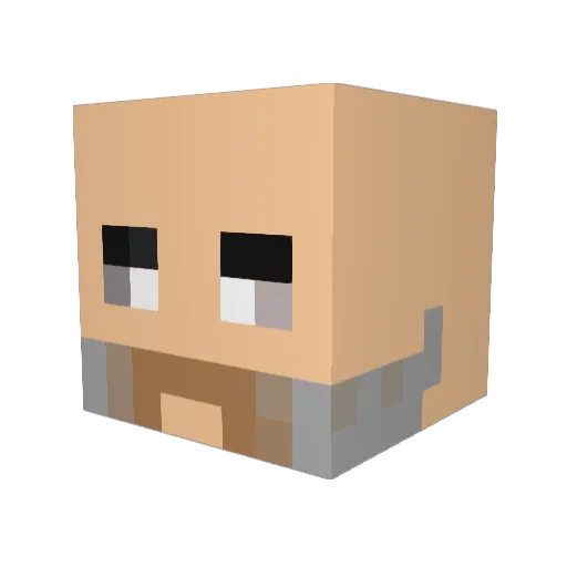 Wyattslurp Minecraft avatar head, 3D render