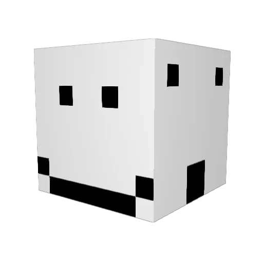 Wyaw Minecraft avatar head, 3D render