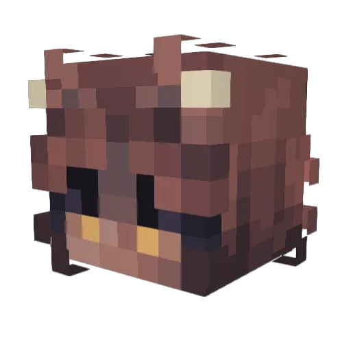 WybieJr Minecraft avatar head, 3D render