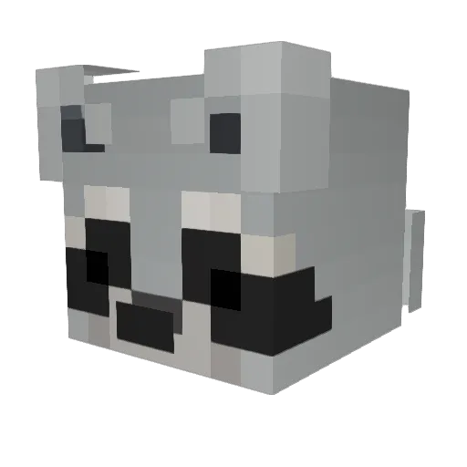 Wycor Minecraft avatar head, 3D render