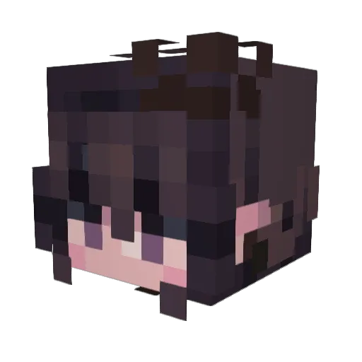 Wycrome Minecraft avatar head, 3D render