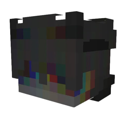 Wyctrick Minecraft avatar head, 3D render