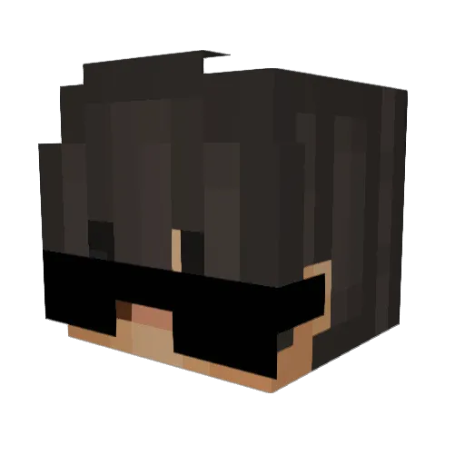 WydMxlon Minecraft avatar head, 3D render