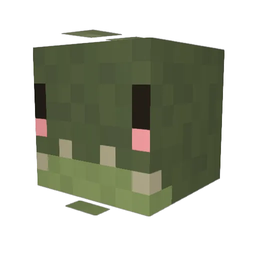 Wydness Minecraft avatar head, 3D render