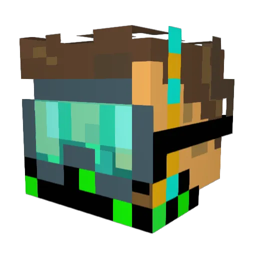 WyeP_ Minecraft avatar head, 3D render