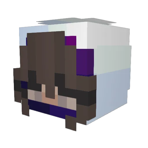 Wyeetske Minecraft avatar head, 3D render