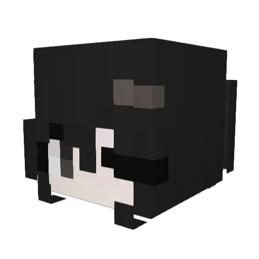 Wyk Minecraft avatar head, 3D render