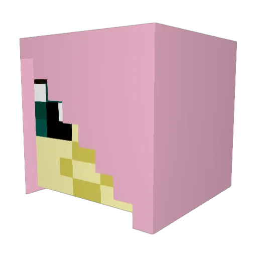 WykedWolf Minecraft avatar head, 3D render