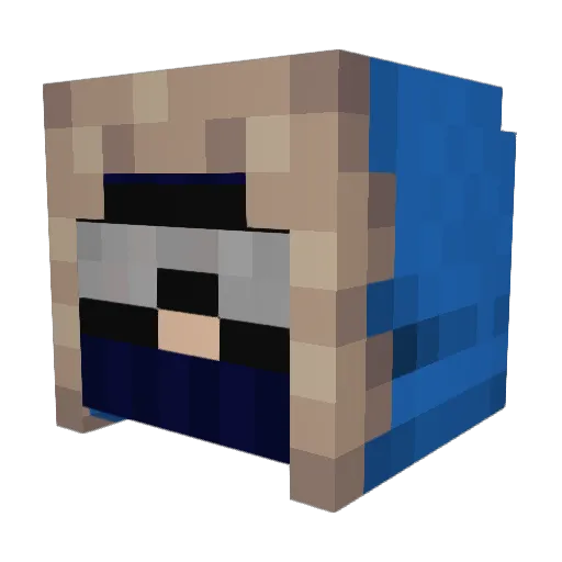 WylLBergh Minecraft avatar head, 3D render