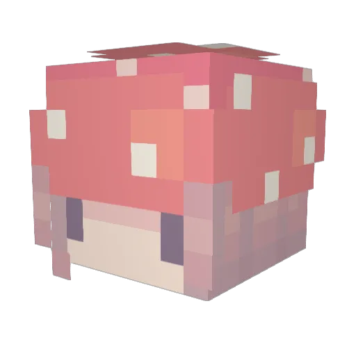 Wylfen Minecraft avatar head, 3D render