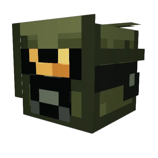 WylieH2S Minecraft avatar head, 3D render