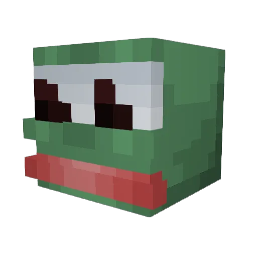 WylieJ Minecraft avatar head, 3D render