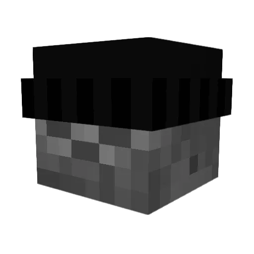 Wylizany Minecraft avatar head, 3D render