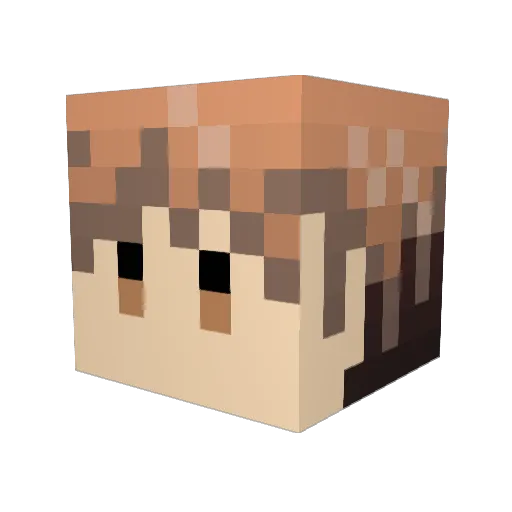 Wylmorz Minecraft avatar head, 3D render
