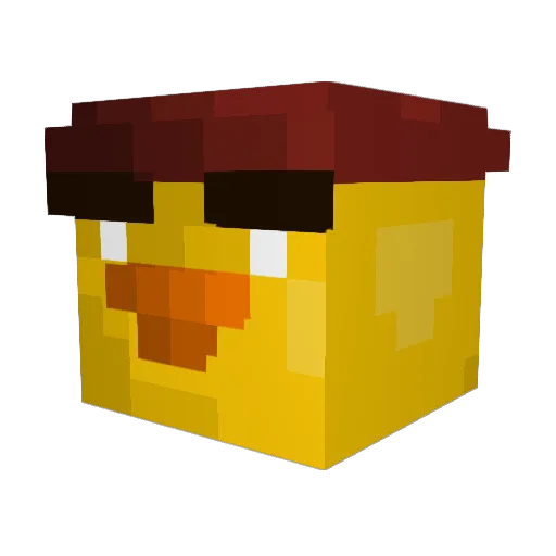 WyloSuggs Minecraft avatar head, 3D render
