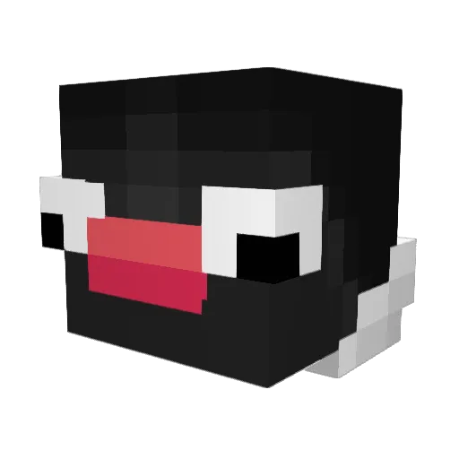 Wyluss Minecraft avatar head, 3D render