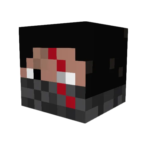 Wymer Minecraft avatar head, 3D render