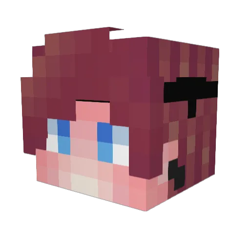 Wynazanarik Minecraft avatar head, 3D render