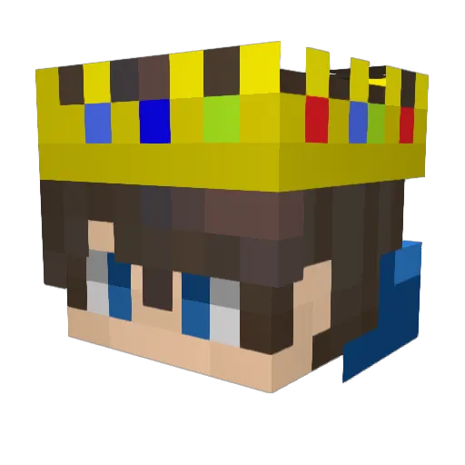 Wynn12138 Minecraft avatar head, 3D render
