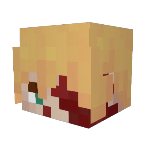 Wynsr Minecraft avatar head, 3D render