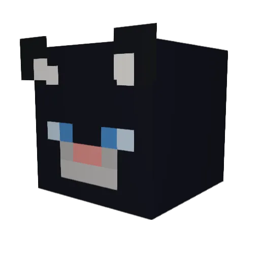 Wynter6 Minecraft avatar head, 3D render