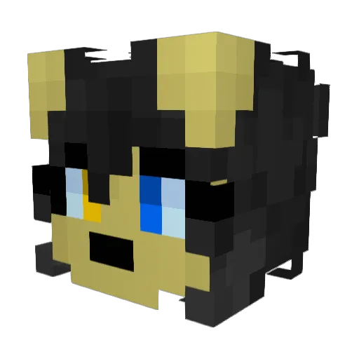 WynterSnowStorm Minecraft avatar head, 3D render