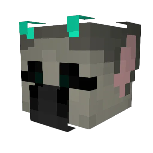 Wynter_Solstice_ Minecraft avatar head, 3D render