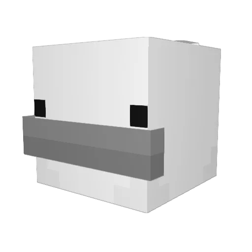 Wyrenzz Minecraft avatar head, 3D render