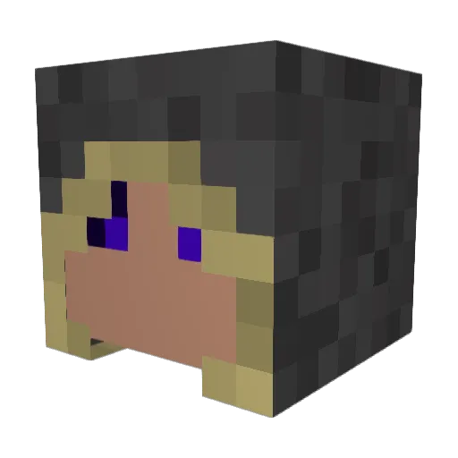 WyrixTV Minecraft avatar head, 3D render