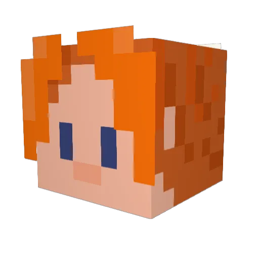 WyrmKnave Minecraft avatar head, 3D render