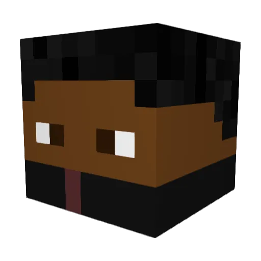 Wyspa1707 Minecraft avatar head, 3D render
