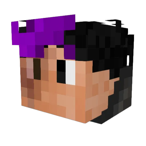 Wyspa328 Minecraft avatar head, 3D render