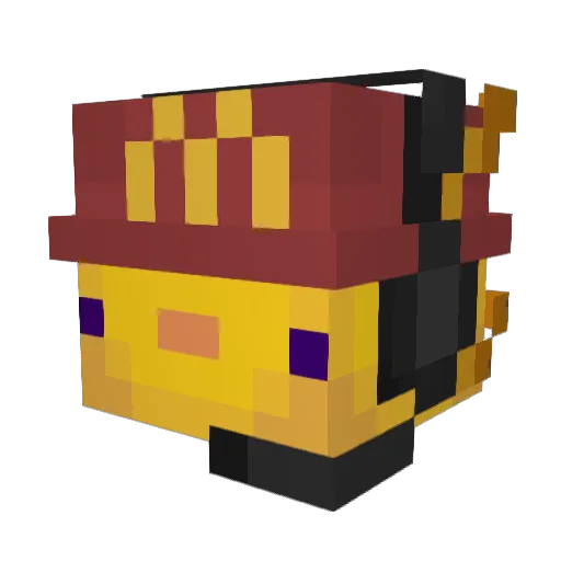 Wystic Minecraft avatar head, 3D render