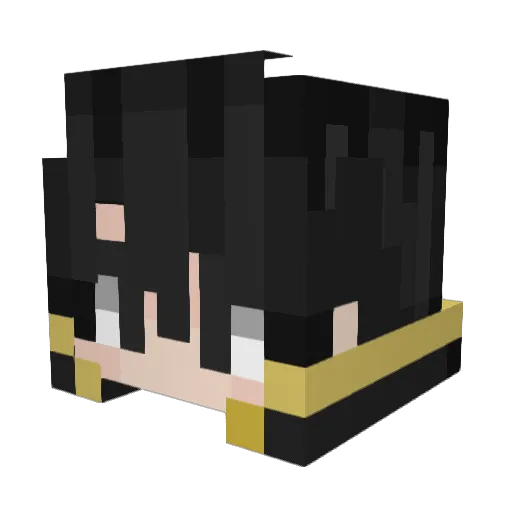 Wytchx Minecraft avatar head, 3D render