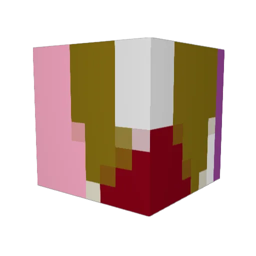 Wyuop Minecraft avatar head, 3D render