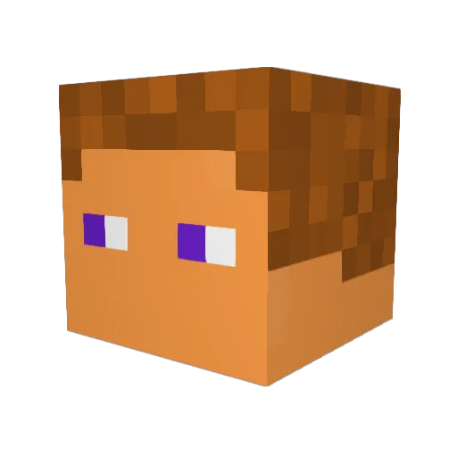 WyverDemon Minecraft avatar head, 3D render