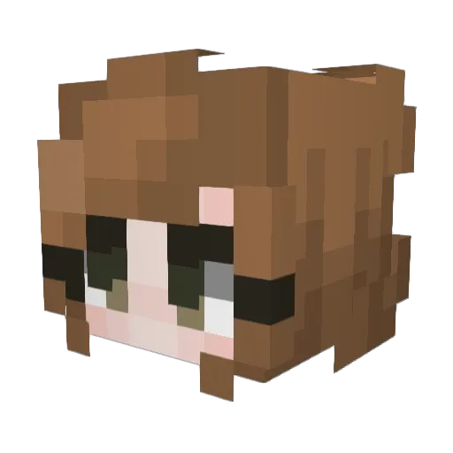 WyvernBuddy Minecraft avatar head, 3D render