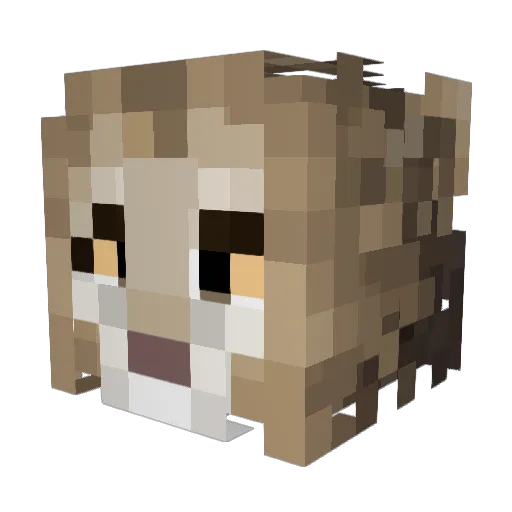 Wyvern_Cart Minecraft avatar head, 3D render