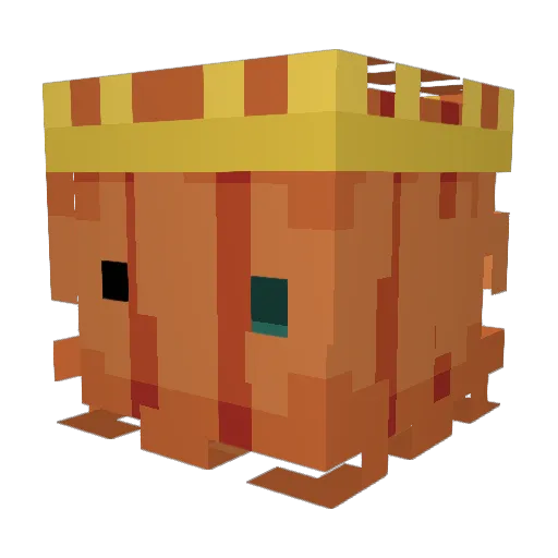 Wyzrem Minecraft avatar head, 3D render