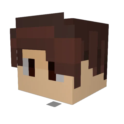 Wyzzythebeast Minecraft avatar head, 3D render